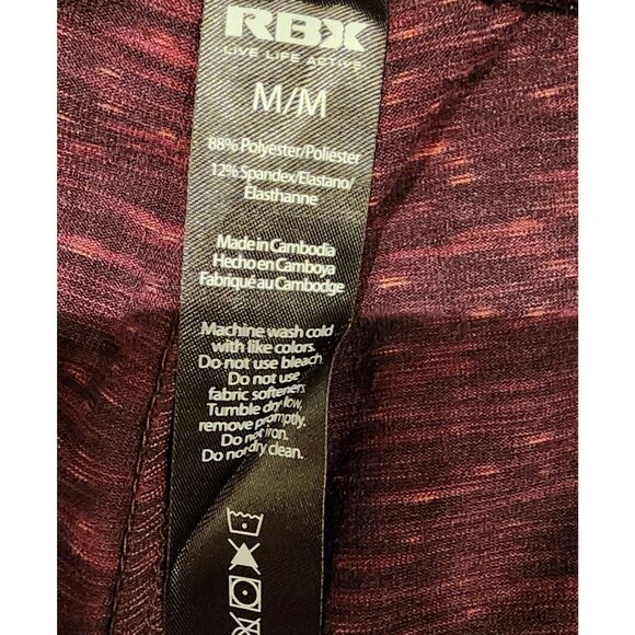 NEW RBX Women's Burgundy Heathered Leggings M High Waist. - Picture 4 of 9